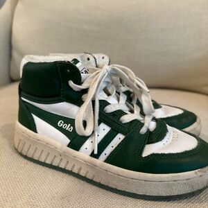 ZARA x Gola Kids High-Top Sneakers - Green and White